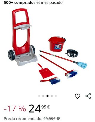 Carrito de limpieza de juguete