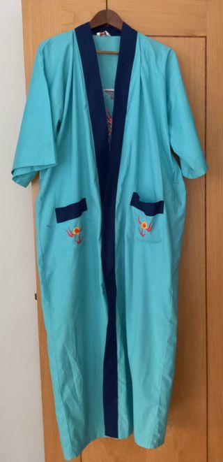 Bata Larga Casa Azul Turquesa