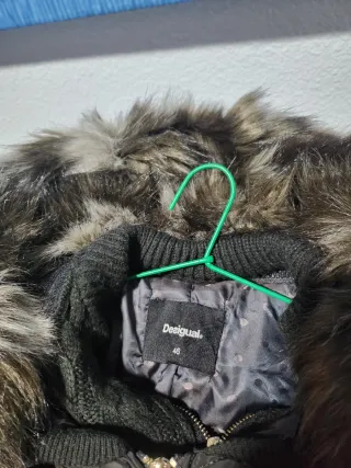 Chaquetón Desigual Talla 46 Negro