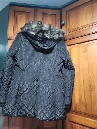 Chaquetón Desigual Talla 46 Negro