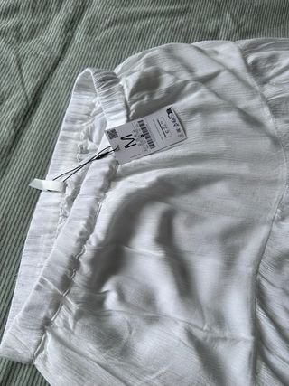 Falda boho midi blanca