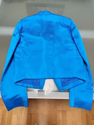 Traje Torrentí Raso Azul Eléctrico Talla 10-12.