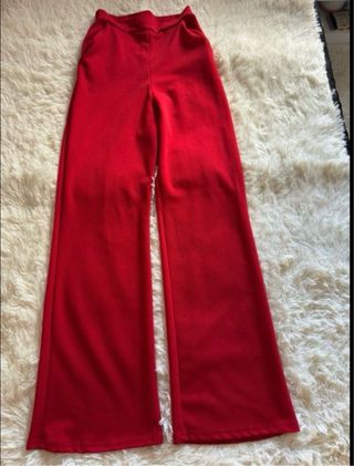 Lote Pantalones Vestir Rojo y Verde (Talla M)