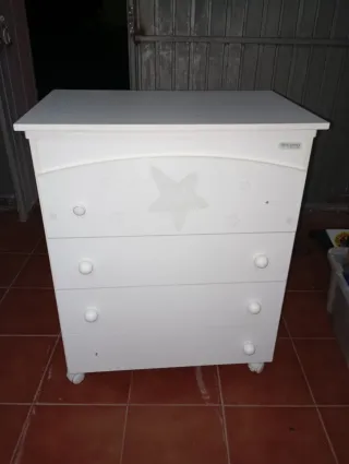 Cambiador bañera bebé blanco