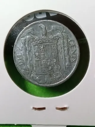 Moneda 10 cts España 1941