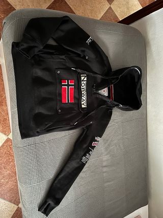 Sudadera Geographical Norway Negra