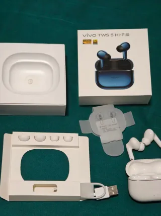 Cascos Vivo TWS 5 Hi-Fi Bluetooth Blancos