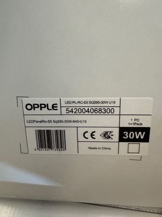 4 Paneles LED OPPLE 30W 4000K