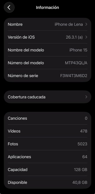 iPhone 15 128GB Azul