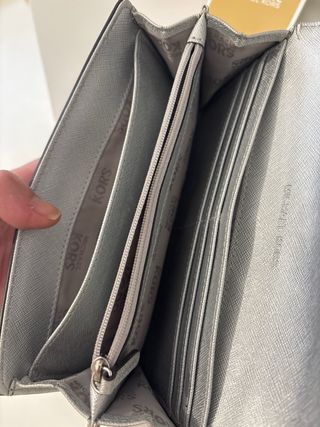 Cartera Michael Kors Jet Set Travel Piel Plata