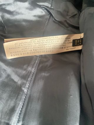 Chaqueta Terciopelo Massimo Dutti Teal