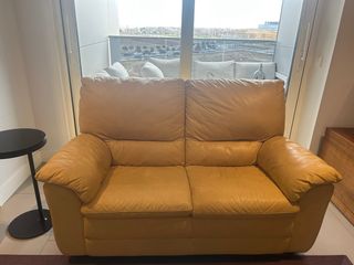 Sofá de piel 2 plazas
