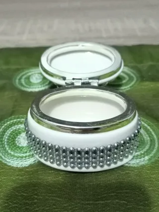 Joyero Vintage de Porcelana y Perlas