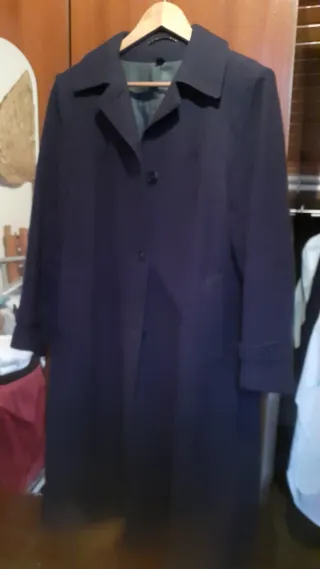 Casaco comprido azul