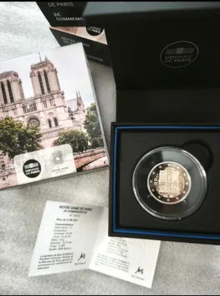 Moneda 2€ Francia 2025 Proof Notre Dame