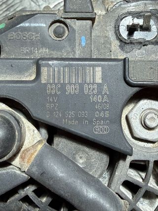 Alternador Audi A3 Sportback 2007