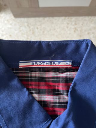 Camisa BROTHER-F Azul/Rojo Talla XXL