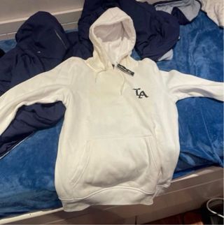 Sudadera Blanca LA Mister Tee Talla M