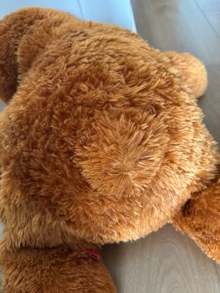 Orsetto peluche gigante marrone con fiocco