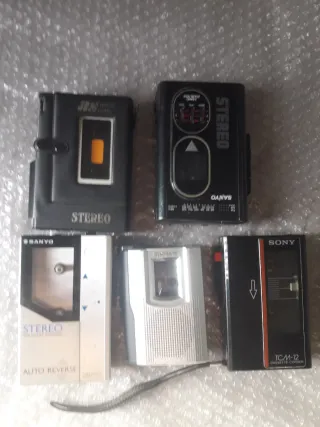 Lote 5 Walkman Vintage Sanyo Sony