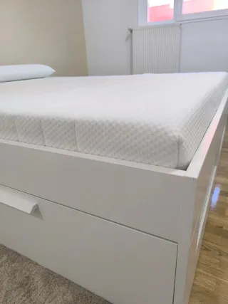 Cama brimmes+sommier+colchón espuma