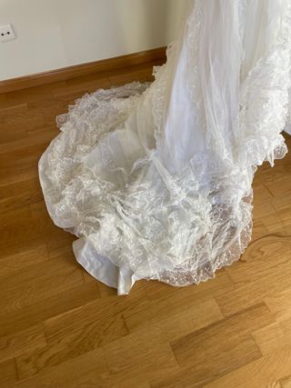 Vestido de Novia Blanco con Encaje