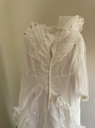 Vestido de Novia Blanco con Encaje