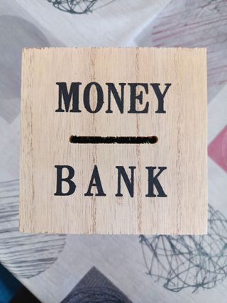 Hucha de madera Money Bank