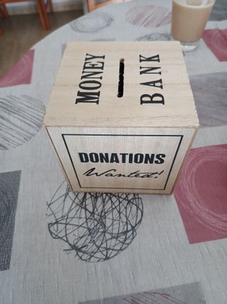 Hucha de madera Money Bank