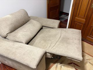 Sofá 1 plaza eléctrico beige