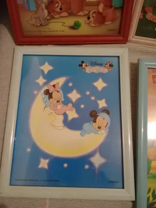 4 Cuadros Infantiles Disney