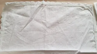 Set Servilletas blancas Damasco y otras servilleta