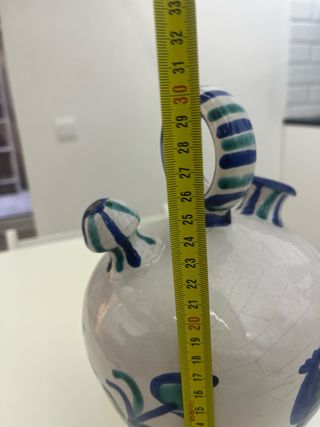 Botijo Cerámica Pintado a Mano Pájaro