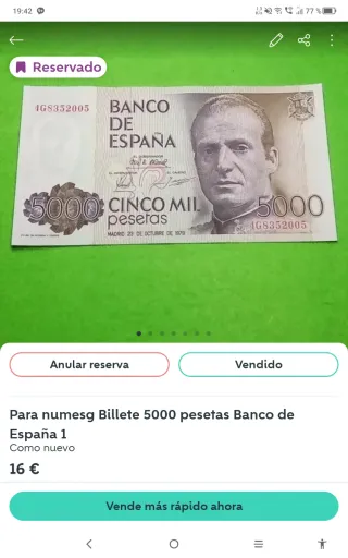 3 para nemess4g Billete pesetas de España 1985