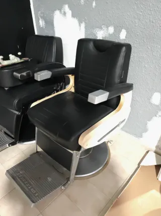 Sillón Barbero Vintage Negro