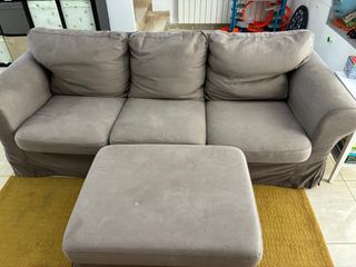 Sofá Ektorp Ikea marron Tela