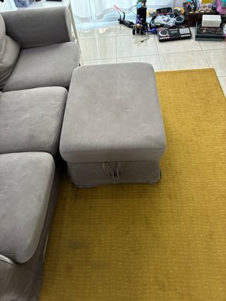 Sofá Ektorp Ikea marron Tela