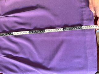 Conjunto de fiesta morado y verde