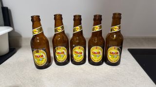 Caja botellines Skol vintage