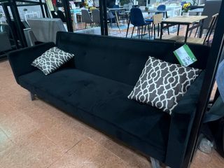 Sofá Negro Terciopelo