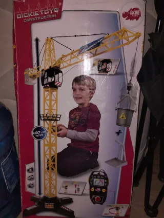Grúa Dickie Toys Construcción 100cm