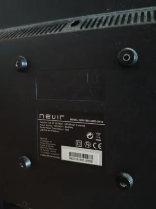 Televisión Nevir Negra 24 pulgadas