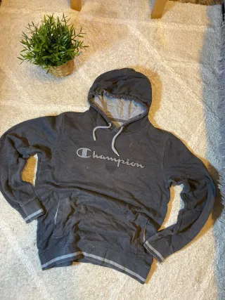 Sudadera Champion Gris Retro