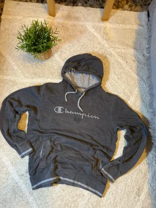 Sudadera Champion Gris Retro