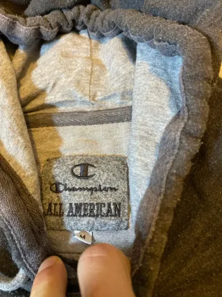 Sudadera Champion Gris Retro