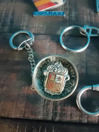 Lote 7 Llaveros Vintage Mundial 82 Valencia TVE AP