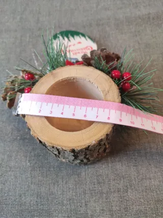 Porta candela Dueesse Natale nuovo con etichetta