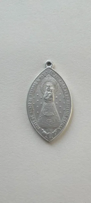 Medalla Virgen del Pilar Aluminio