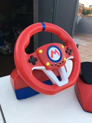 Volante Nintendo switch Mario Kart 8 con Pedales