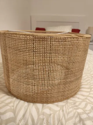 Lámpara de pie ratán natural